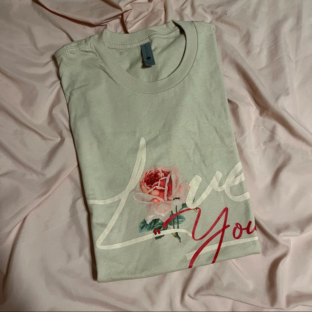 Ashley Nell Tipton Love “You” T-Shirt - Cream